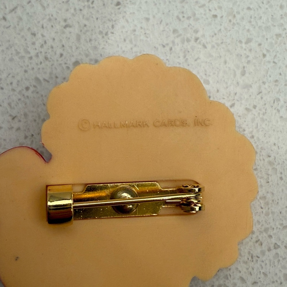 Vintage Hallmark Turkey Brooch Pin Thanksgiving 1980s - Picture 4 of 6